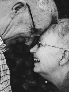 loving couple in senior care